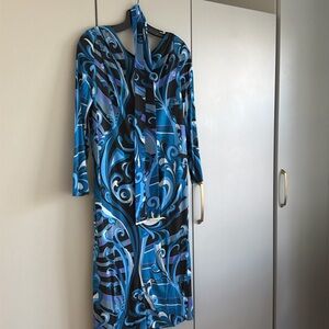 Emilio Pucci Made in Italy Blue Dress
